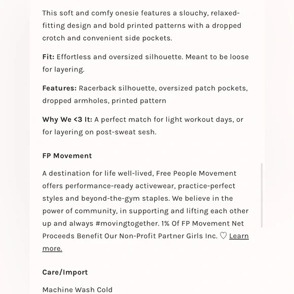 NWT FREE PEOPLE Movement Hot Shot Onesie in Guava Juice - Picture 5 of 8